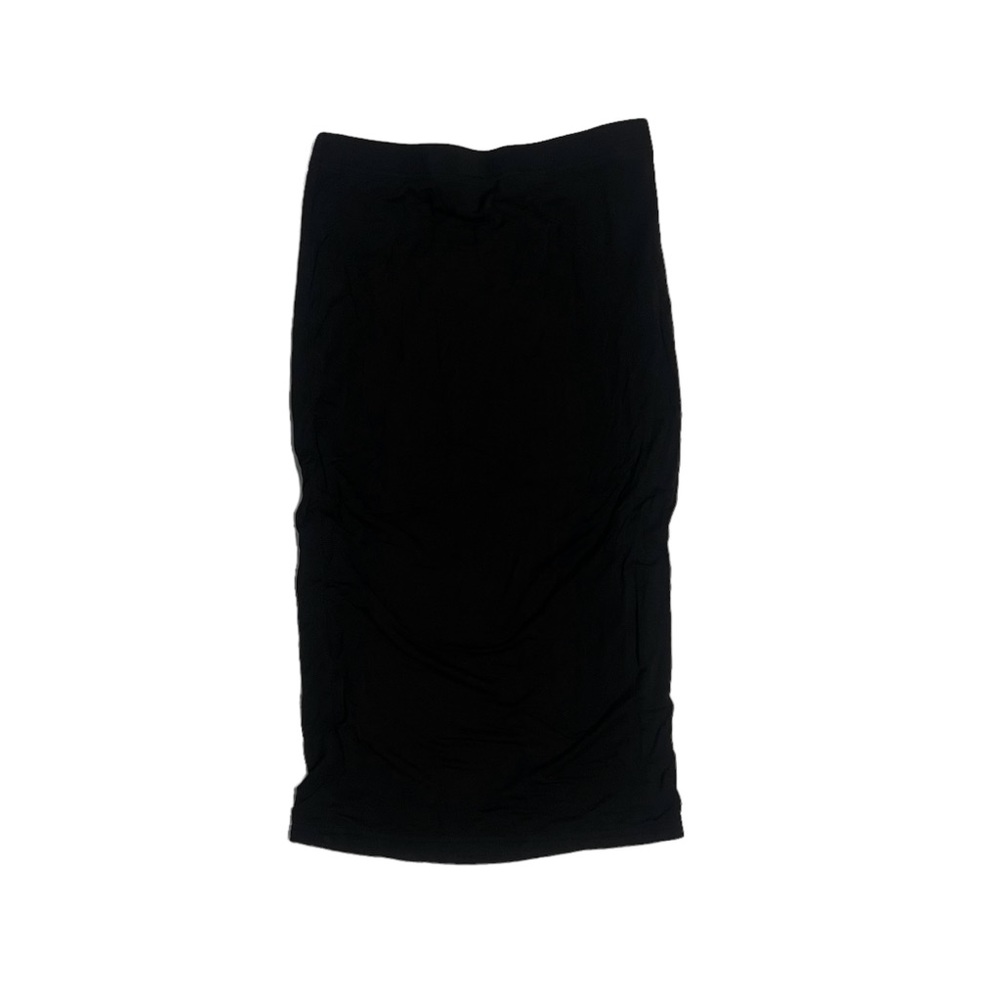 Black midi skirt
